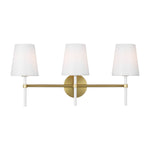 Monroe 3-light Vanity Sconce LIGHTING - vanity Visual Comfort Burnished Brass