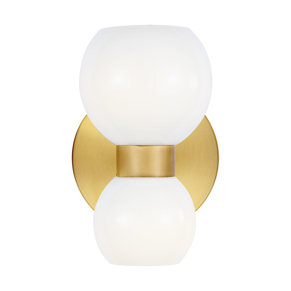 Londyn Single Sconce LIGHTING - sconce Visual Comfort Burnished Brass
