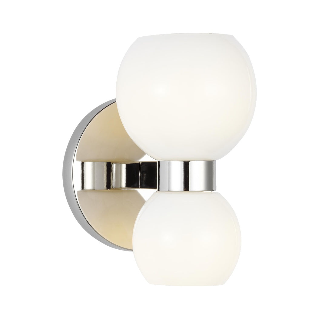 Londyn Single Sconce LIGHTING - sconce Visual Comfort Polished Nickel