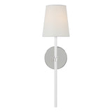 Monroe Tail Sconce LIGHTING - wall bath fixture Visual Comfort Polished Nickel