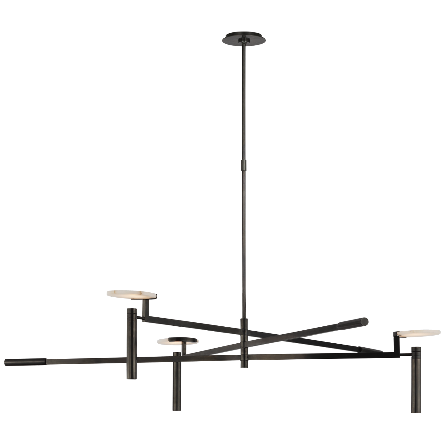 Melange Grande Floating Disc Chandelier LIGHTING - chandelier Visual Comfort - Signature Bronze