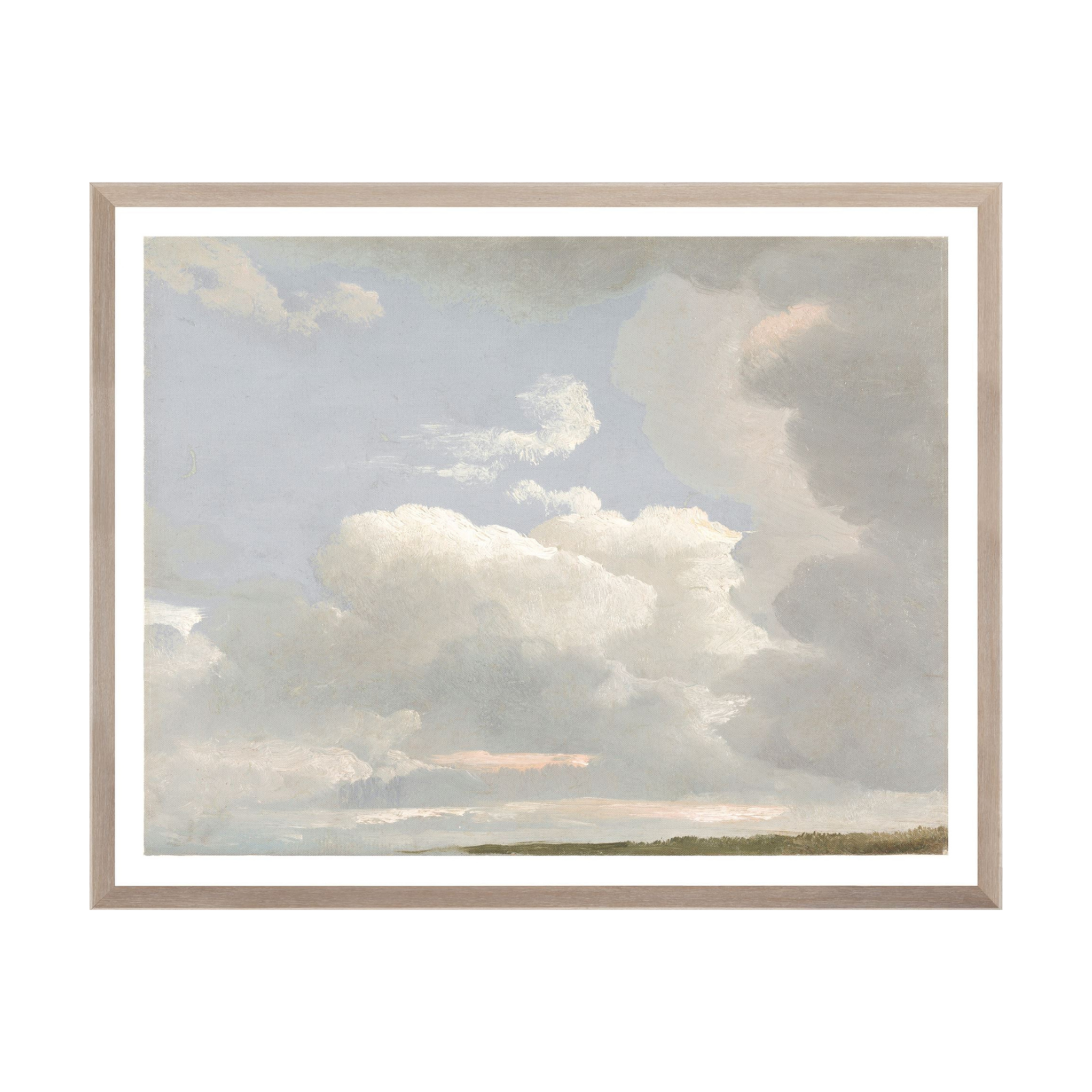 "Cloudy Day" Framed Art Print Med - Rug & Weave