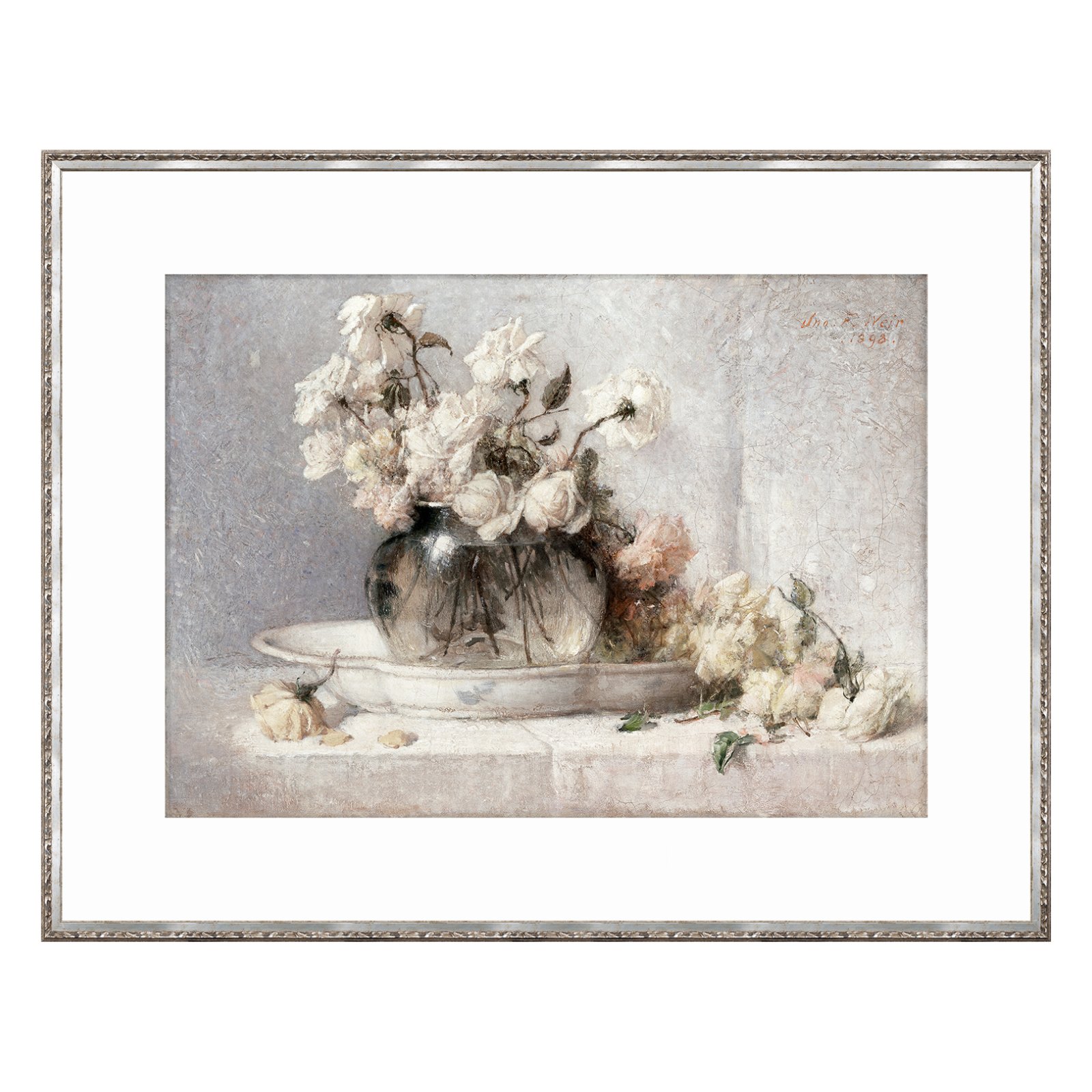 "Vase of Roses" Framed Art Print - Rug & Weave