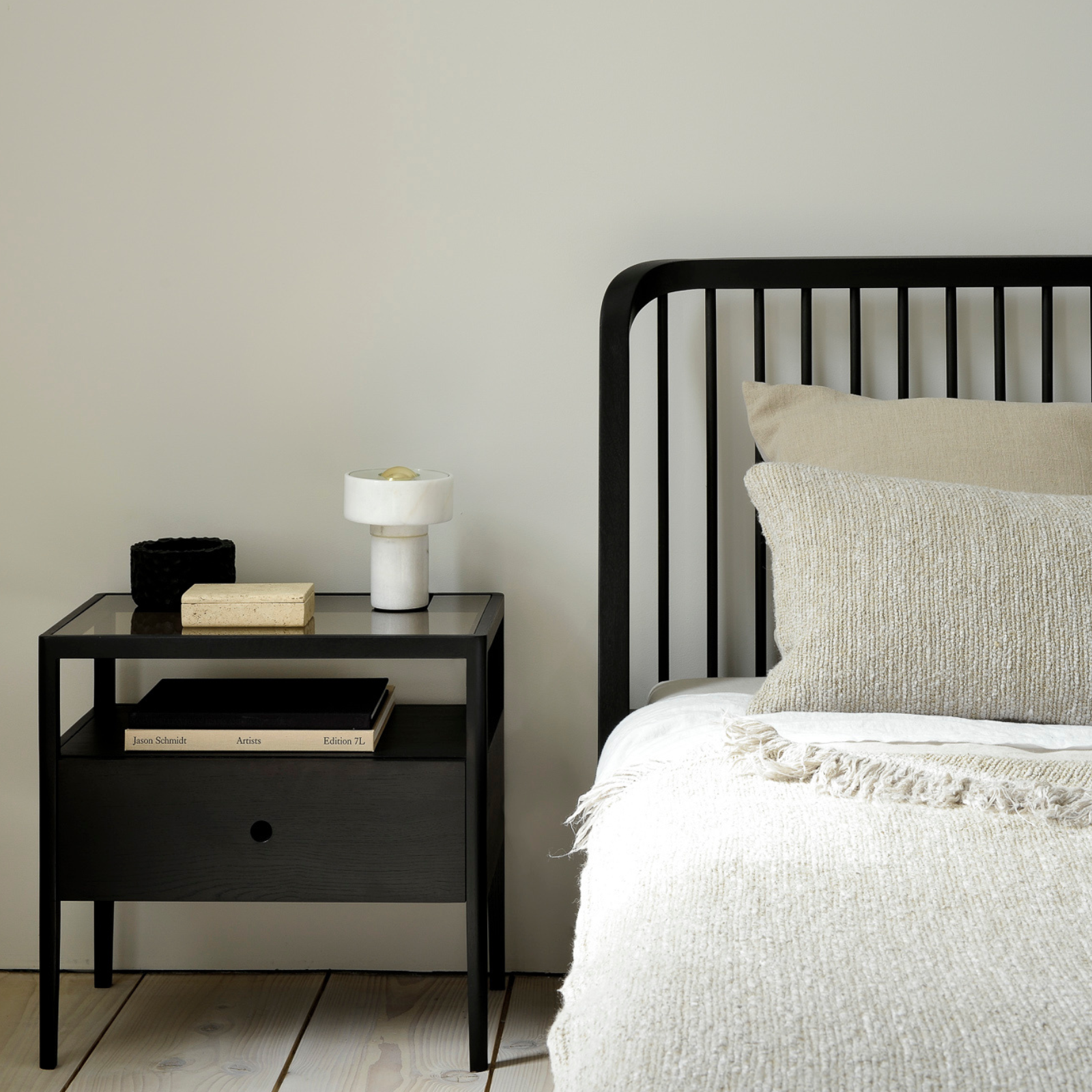 Spindle Nightstand - Rug & Weave