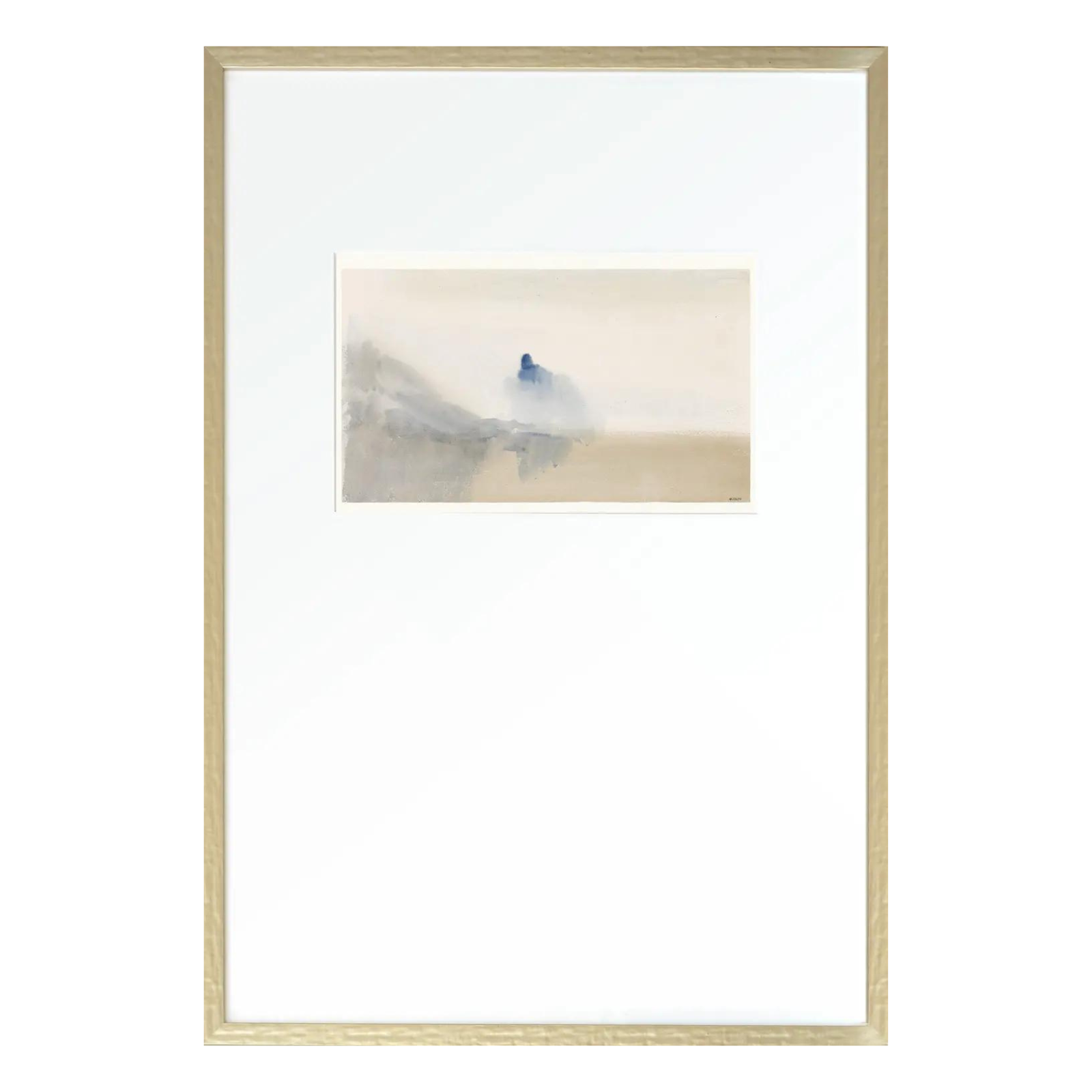 Cobalt Horizon I Framed Art Print - Rug & Weave