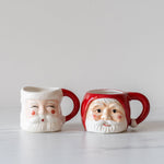 White Vintage Santa Mug - Rug & Weave