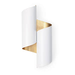 Folio Sconce (White and Gold) - Rug & Weave