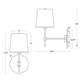 Mia Swing Arm Sconce