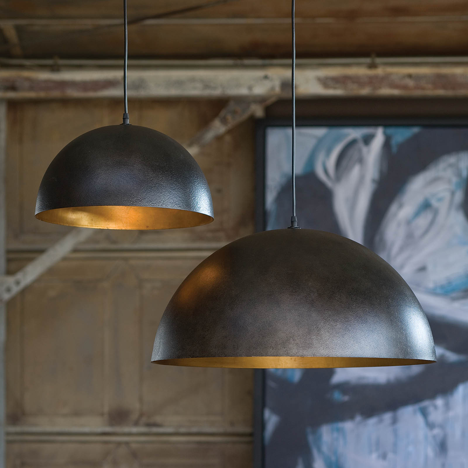 STORE FIXTURE - Sigmund Pendant Small (Black and Gold) LIGHTING - store fixture Regina Andrew