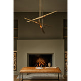 Concorde Chandelier (Natural Brass)