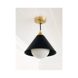 Hilton Pendant (Blackened Brass and Natural Brass)