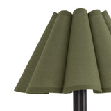 Polly Sconce Single (Blackened Brass with Green Scalloped Shade)