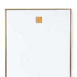 Hanging Rectangle Mirror (Natural Brass)