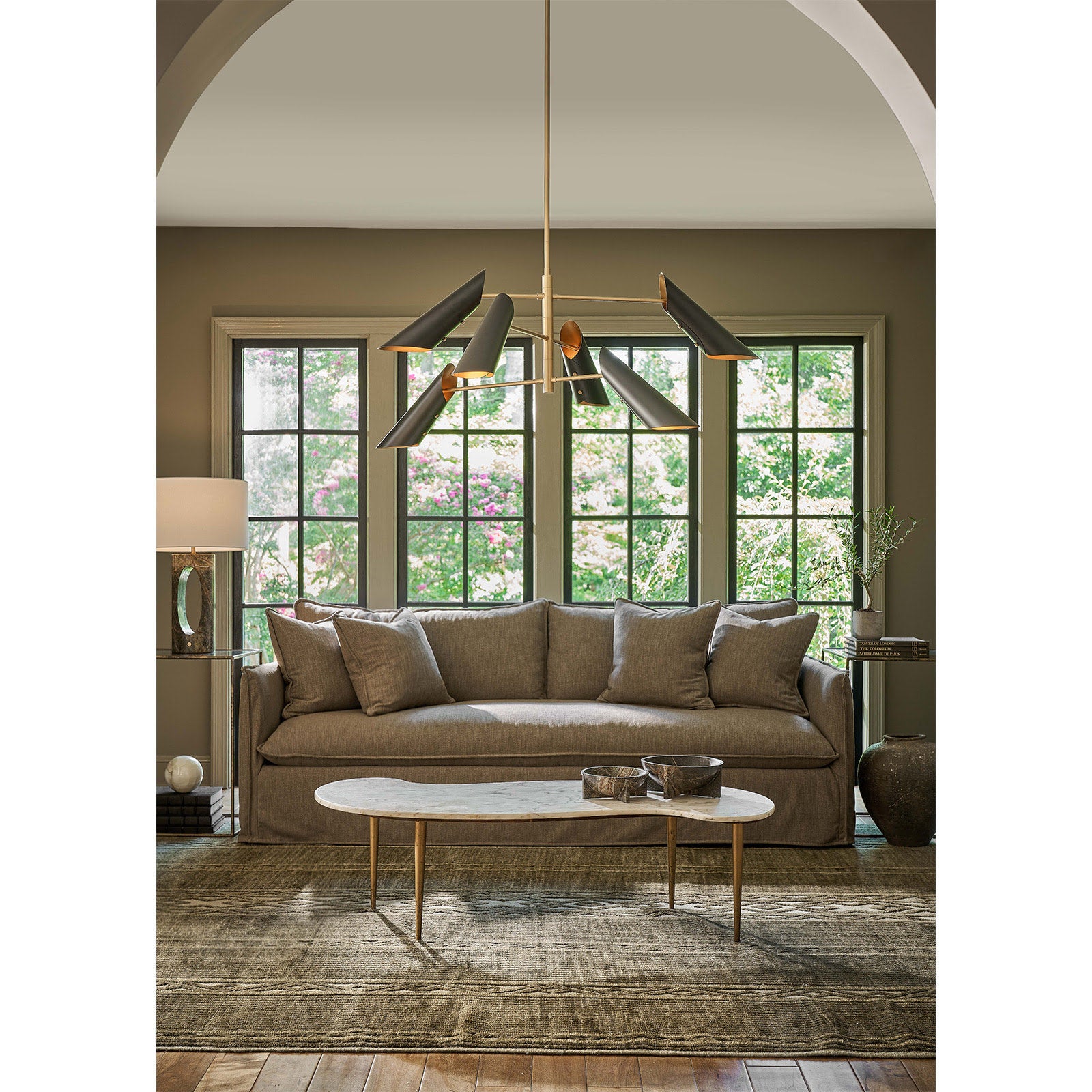 Vest Chandelier (Blackened Brass and Natural Brass) – view 2