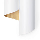 Folio Sconce (White and Gold)