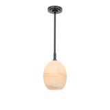 Artemis Pendant Single (Oil Rubbed Bronze with Alabaster Glass)