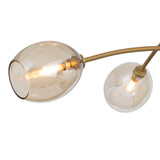 Artemis Chandelier (Natural Brass with Champagne Glass)