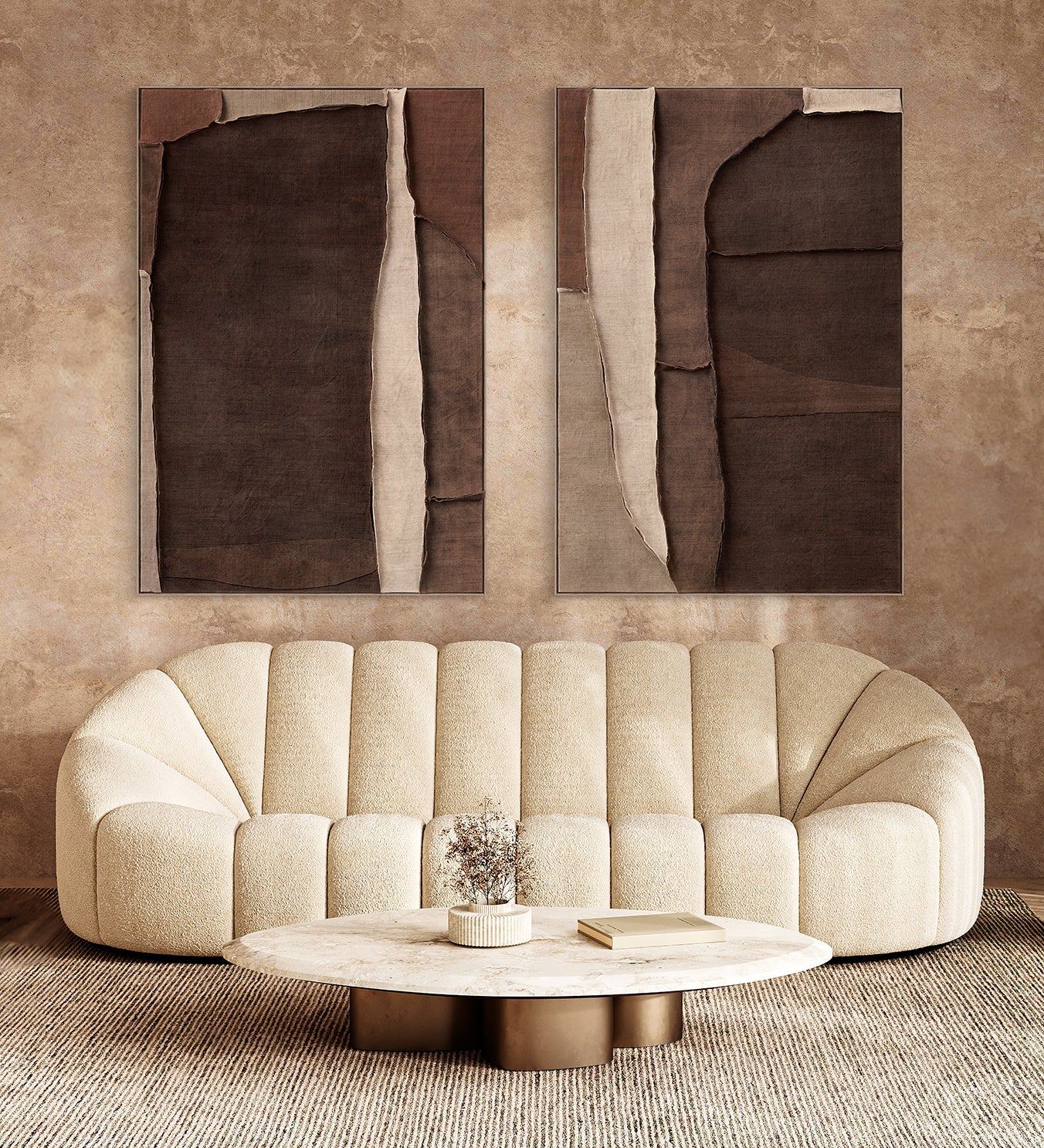 FLOOR MODEL - "Melange II" Framed Art Print ARTWORK - in store Celadon Art