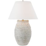 Avedon Large Table Lamp LIGHTING - table lamp Visual Comfort Plaster White Rattan