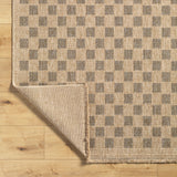 Mitchell Charcoal / Natural Checkered Outdoor Rug