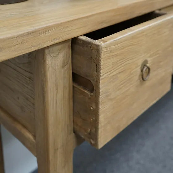 Millie Reclaimed Wood Console Table, Natural