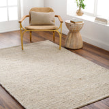 Maribel Natural Handwoven Rug RUGS - wool Surya