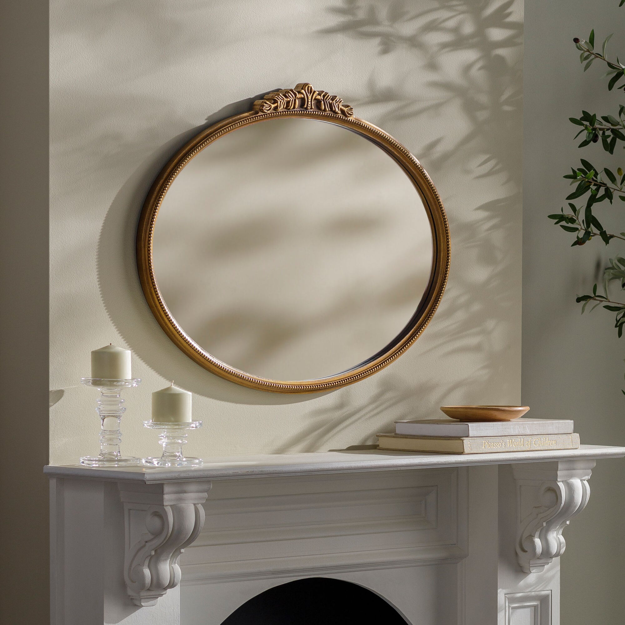 Ardennes Oval Mirror MIRROR - Accent Mirror Surya