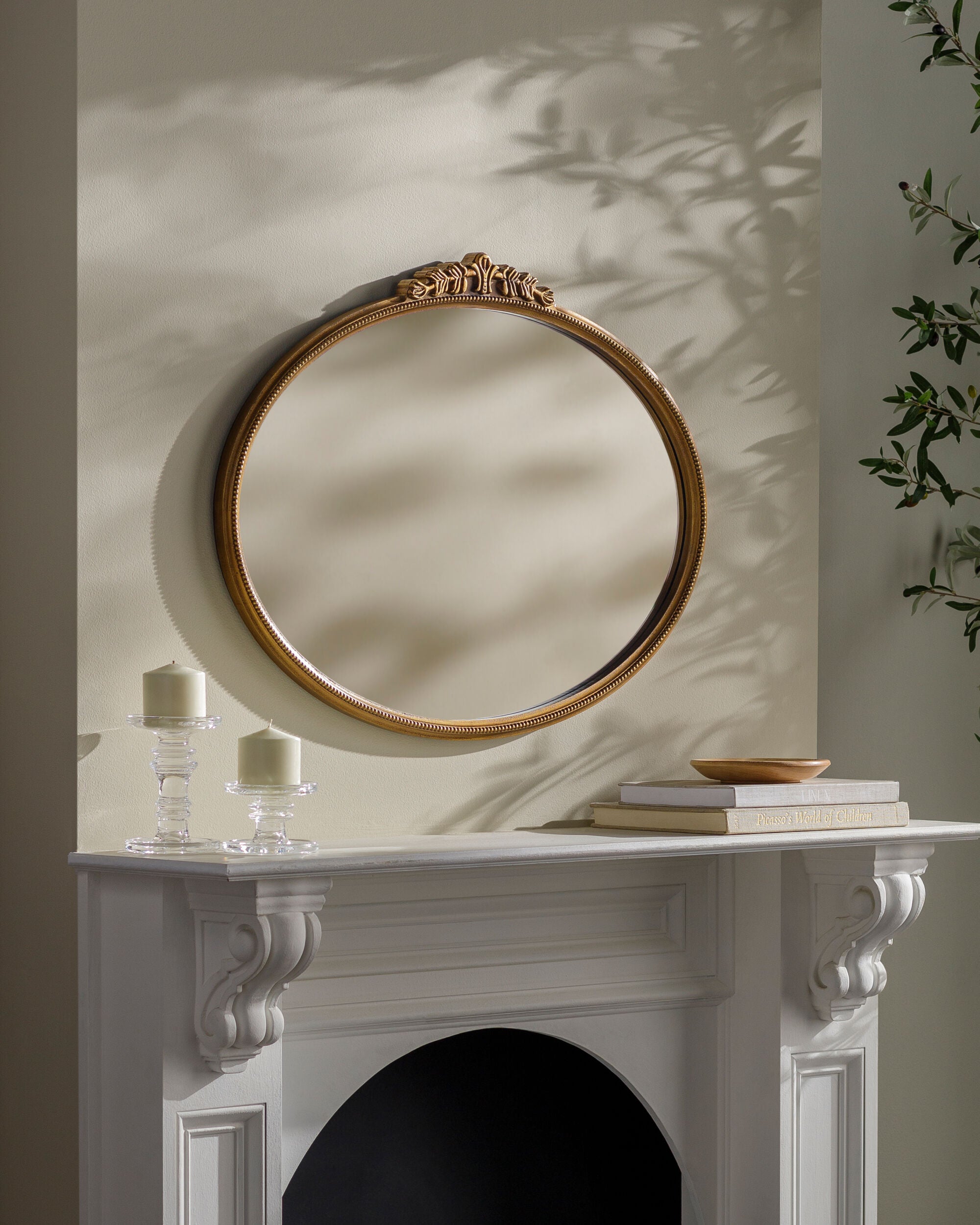 Ardennes Oval Mirror MIRROR - Accent Mirror Surya