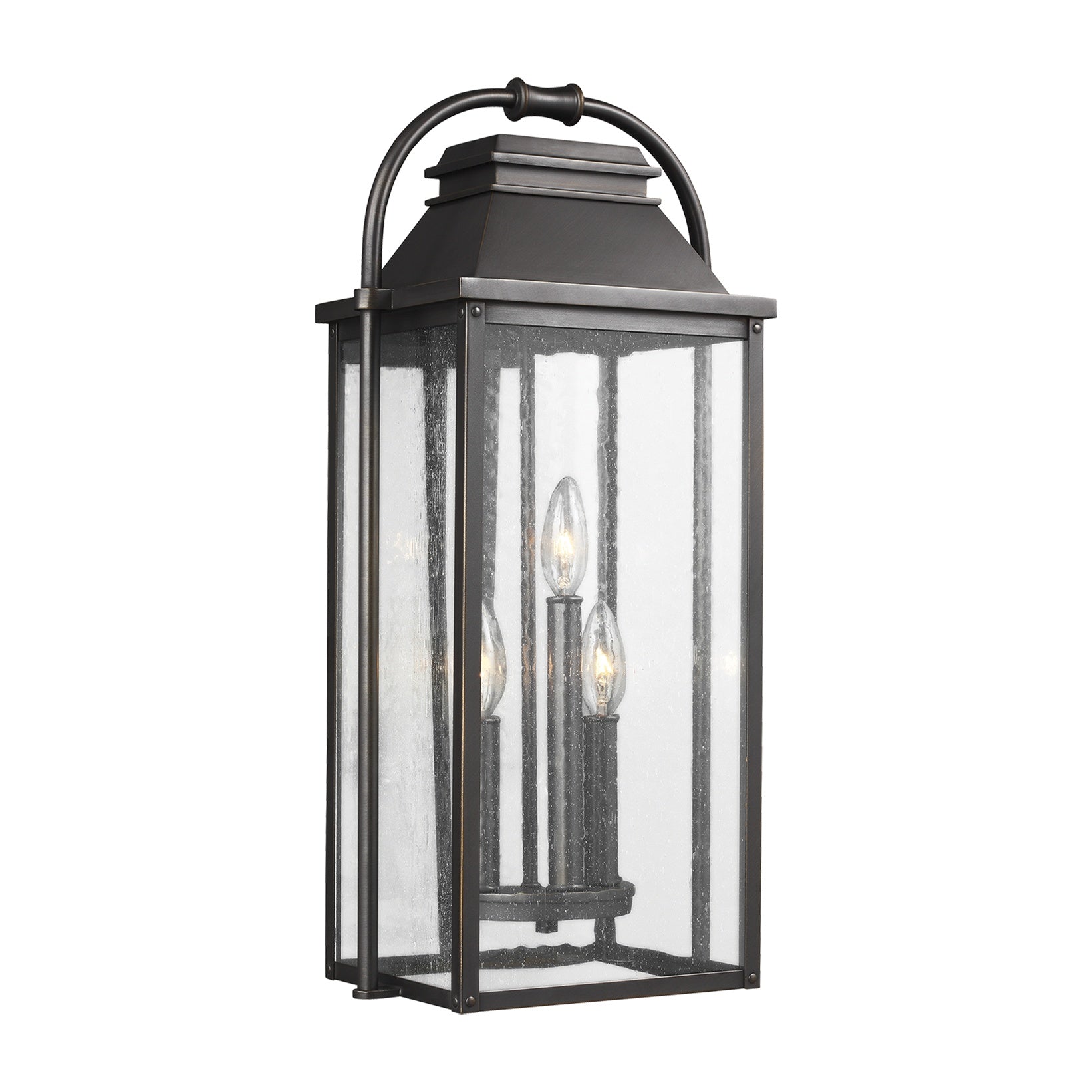 Wellsworth Medium Lantern LIGHTING - outdoor fixture Visual Comfort - Studio Antique Bronze