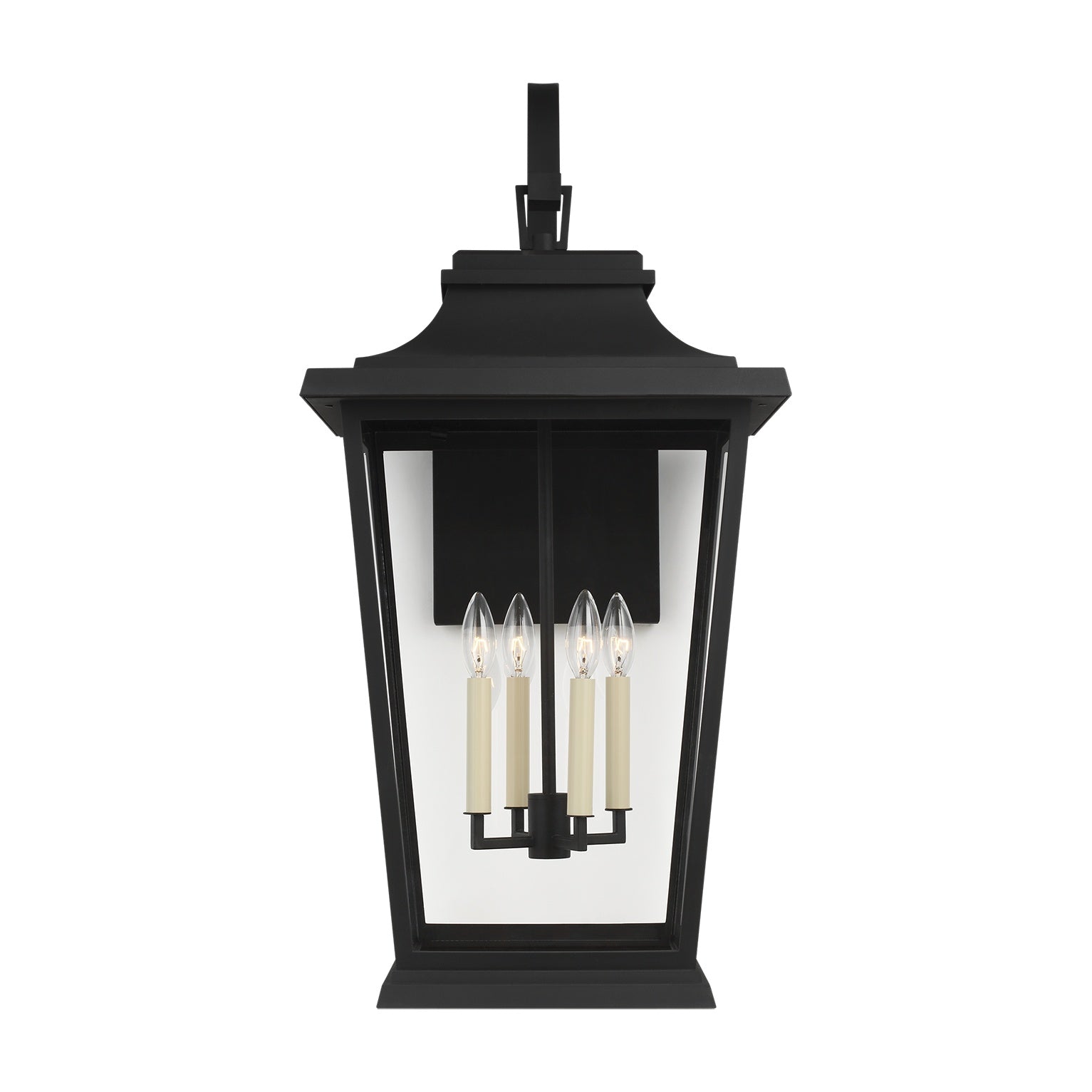 Warren Extra Large Lantern LIGHTING - outdoor fixture Visual Comfort - Studio Textured Black