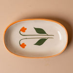 Handmade Floral Stoneware Dish serving bowl Casa Amarosa (Faire)