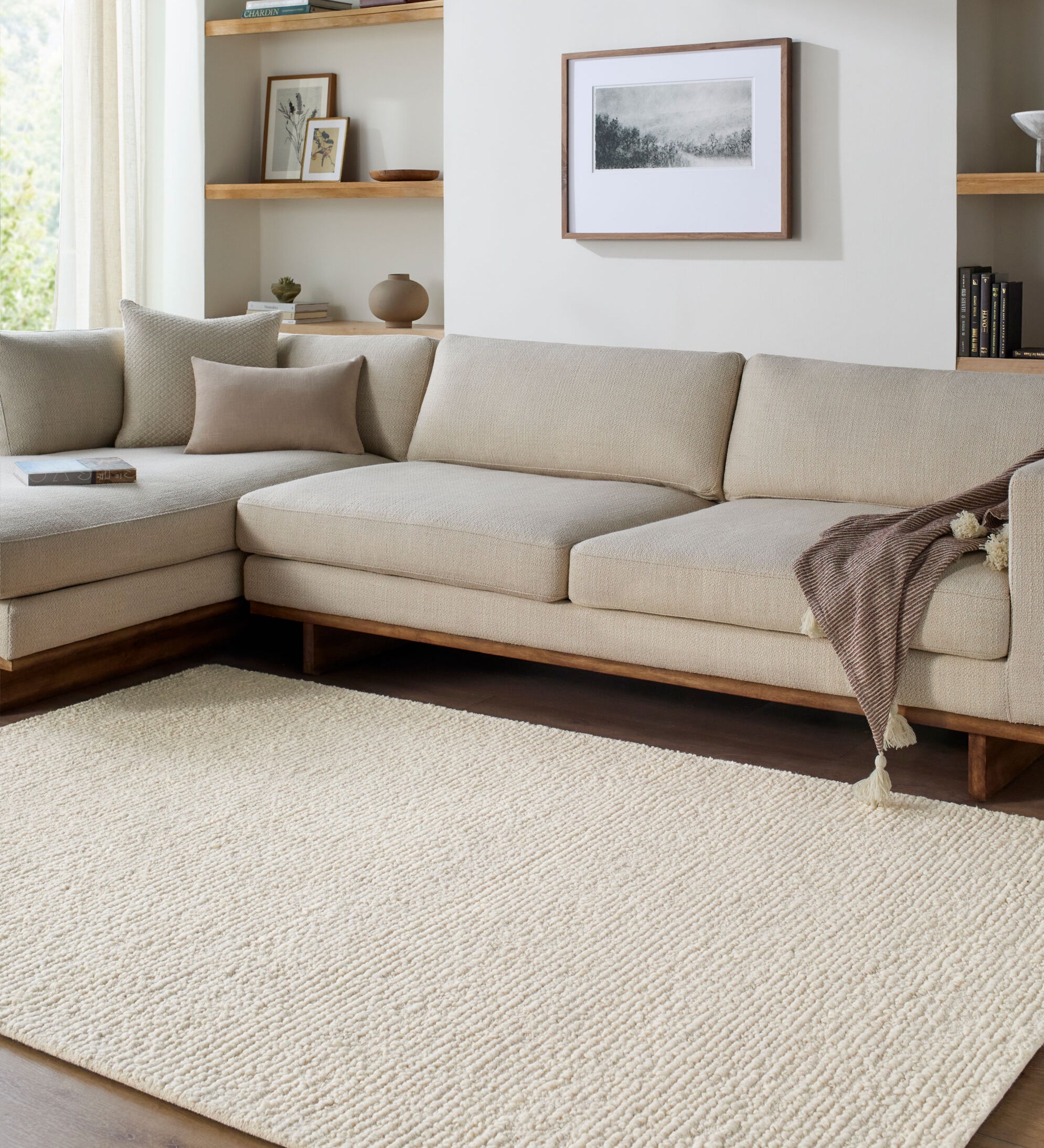 Palisade Ivory Rug RUGS - wool Surya