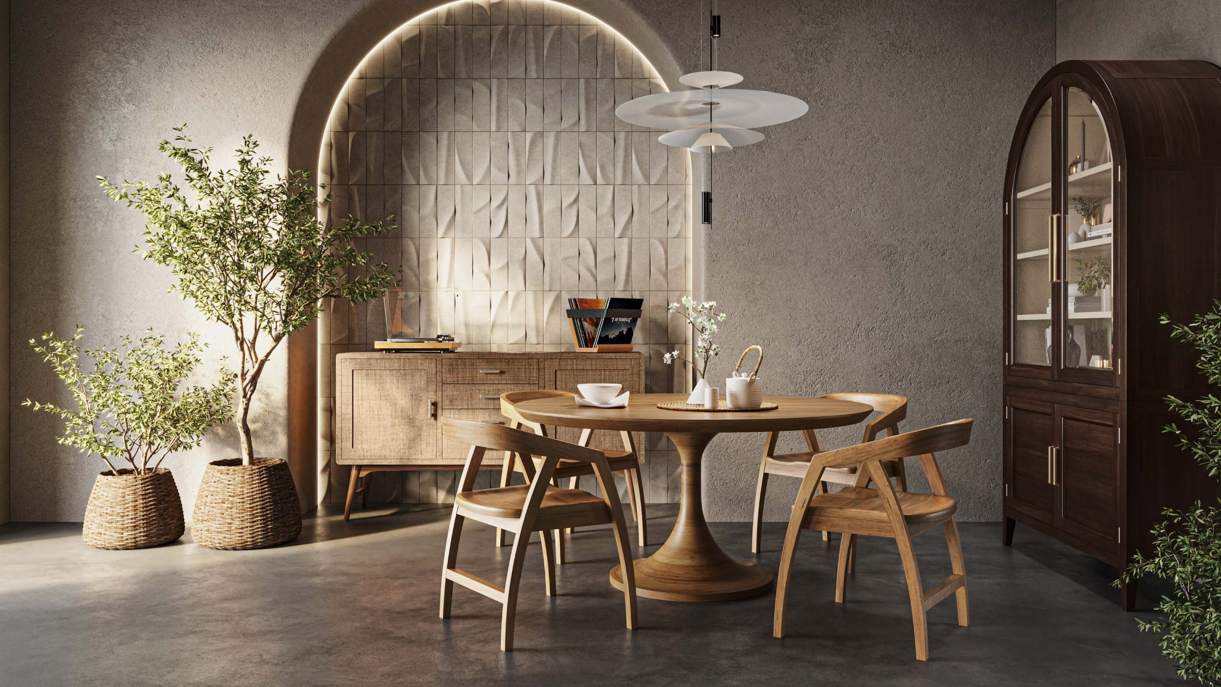 Lumina Glass Cabinet FURNITURE - cabinets Bramble