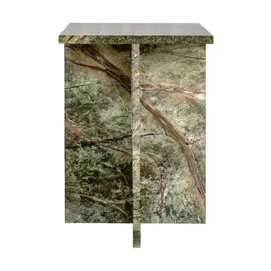 Blane Accent Table, Green Marble