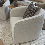 FLOOR MODEL - Ayva Cream Chair FURNITURE - floor model Style In Form