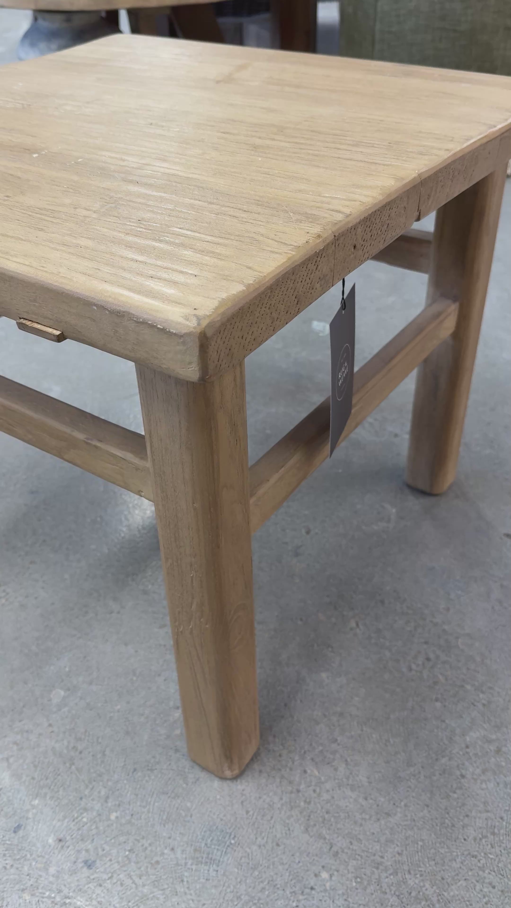 IN STORE - Drew Reclaimed Wood Side Table IN STORE-Hauer Hauer Market