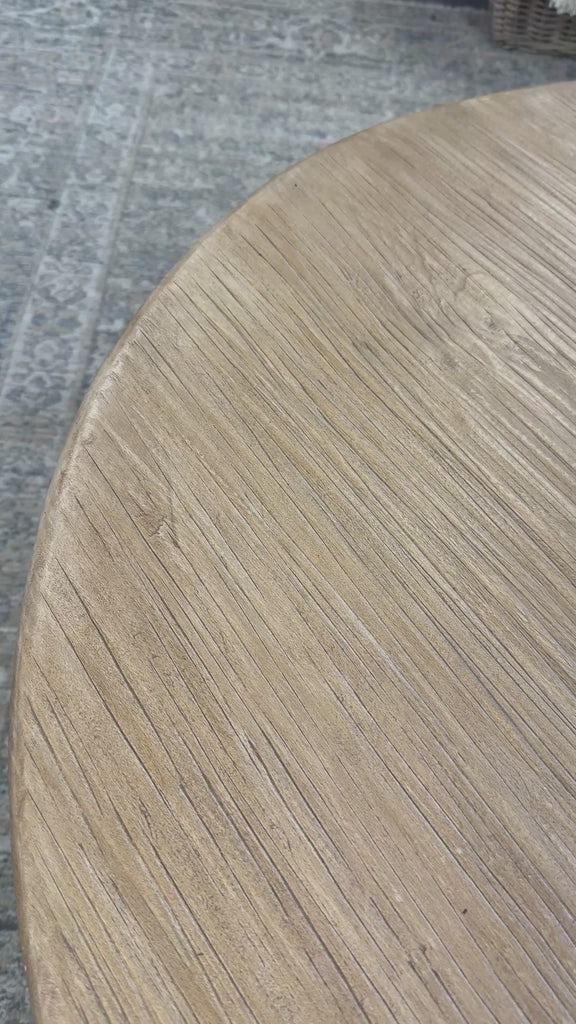 IN STORE - Clara Reclaimed Wood Round Coffee Table IN STORE -coffee table Hauer Market