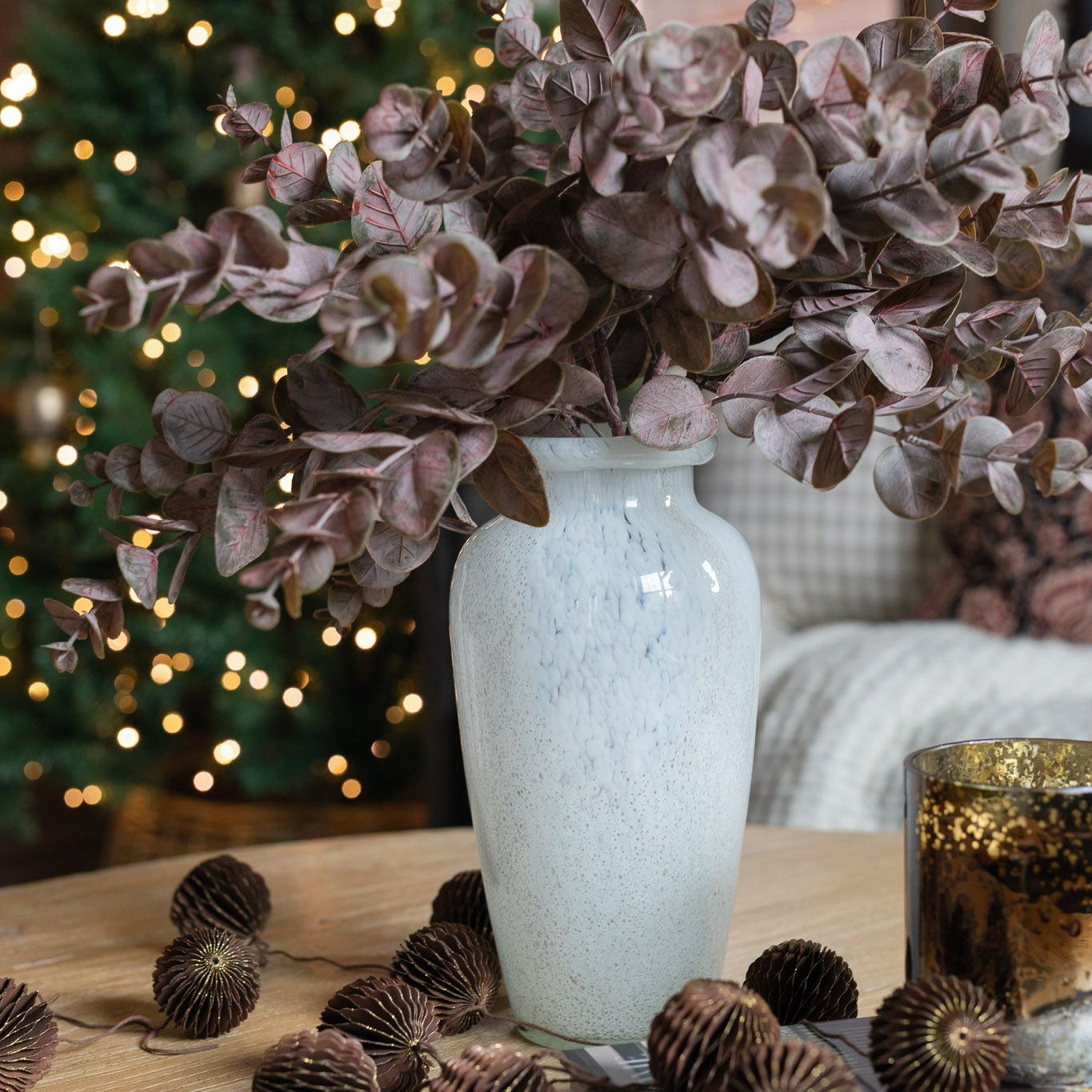 Recycled Paper Honeycomb Garland CHRISTMAS 2023 Creative Co-op (DYA)
