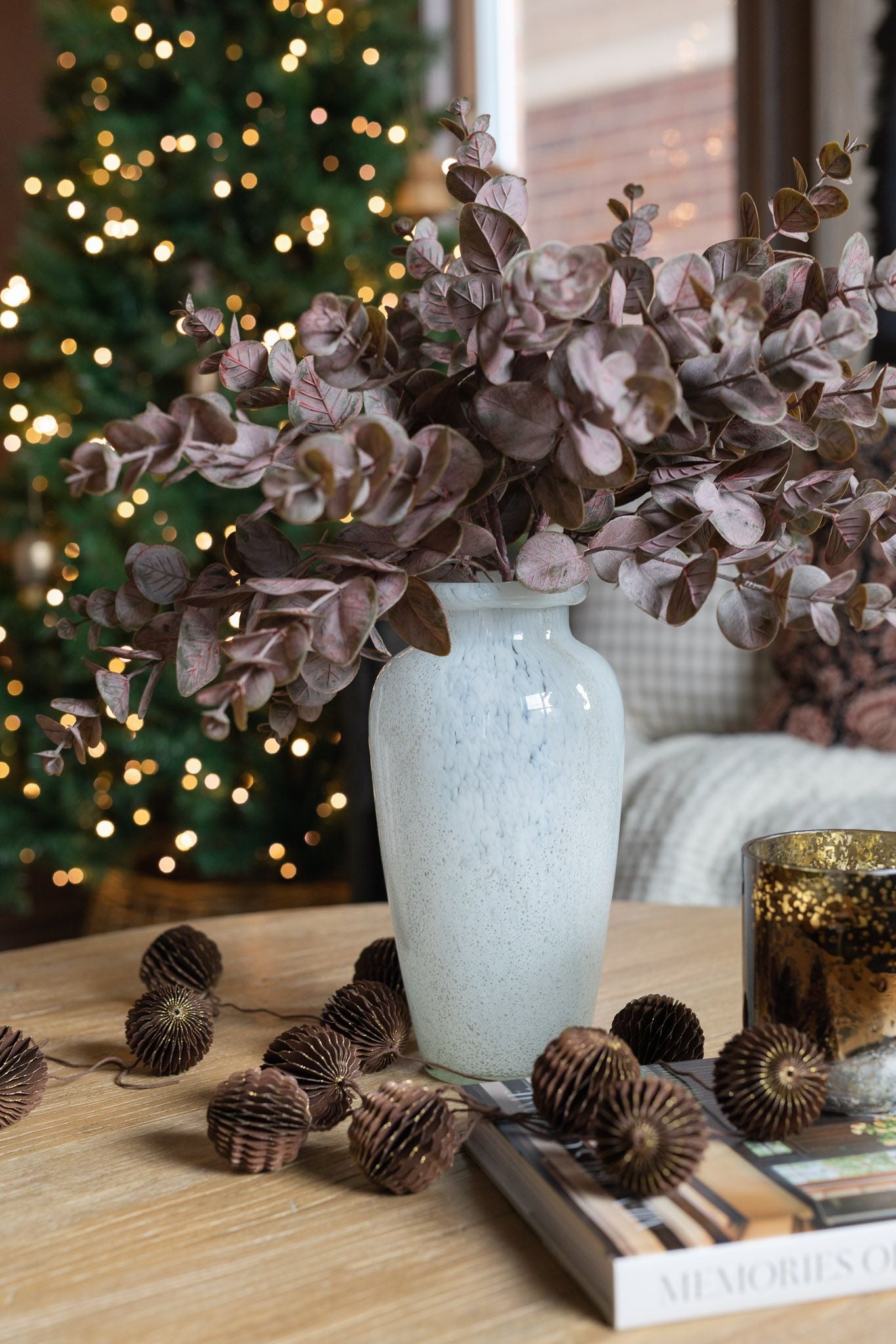 Recycled Paper Honeycomb Garland CHRISTMAS 2023 Creative Co-op (DYA)