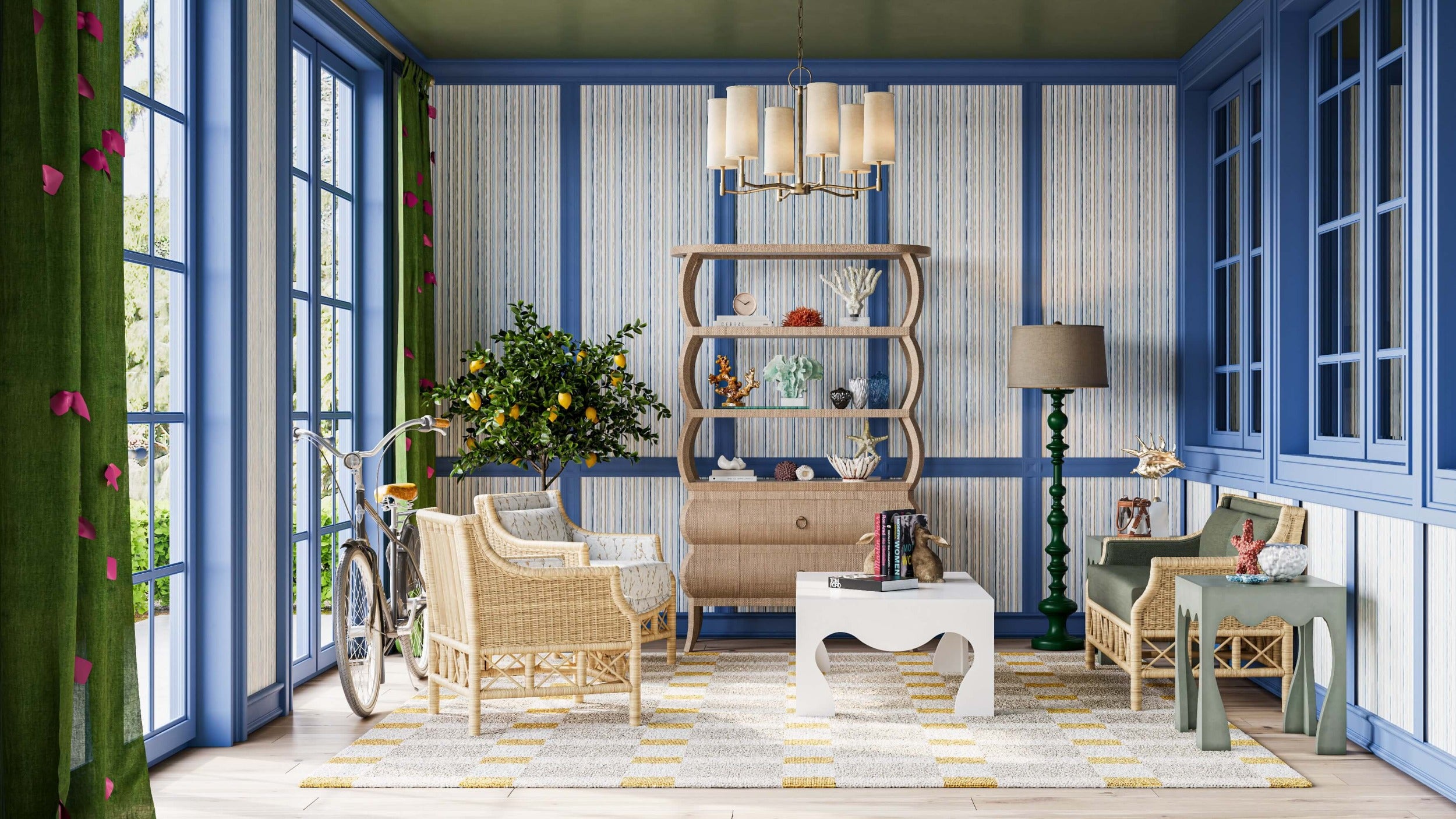 Rooney Rattan Chair FURNITURE - accent chair Bramble