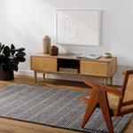 Rivaro Charcoal Hand Loomed Rug RUGS - wool Surya