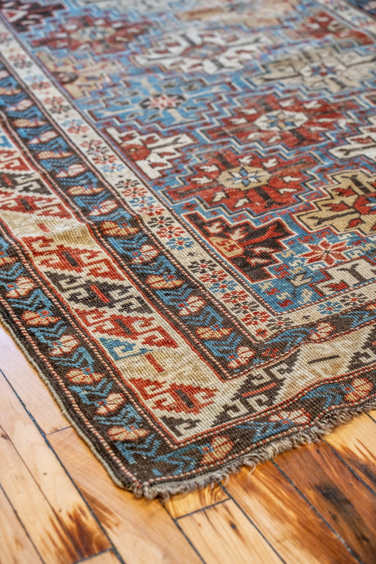 3'4 x 5'0 Antique Caucasian Rug - Rug & Weave