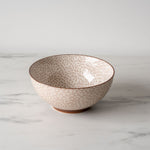 Beige Daisy Patterned Bowl - Rug & Weave