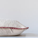 IN-STORE Amber Lewis x Loloi Aveline Ivory/Wine Pillow 1 - PILLOWS - essentials - neutral Loloi