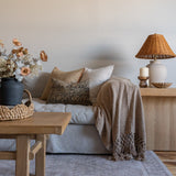 IN-STORE Amber Lewis x Loloi Aveline Natural/Rust Pillow Cover 1 - PILLOWS - essentials - neutral Loloi