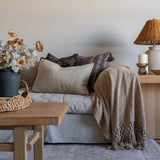 IN-STORE Amber Lewis x Loloi Aveline Ivory/Wine Pillow 1 - PILLOWS - essentials - neutral Loloi