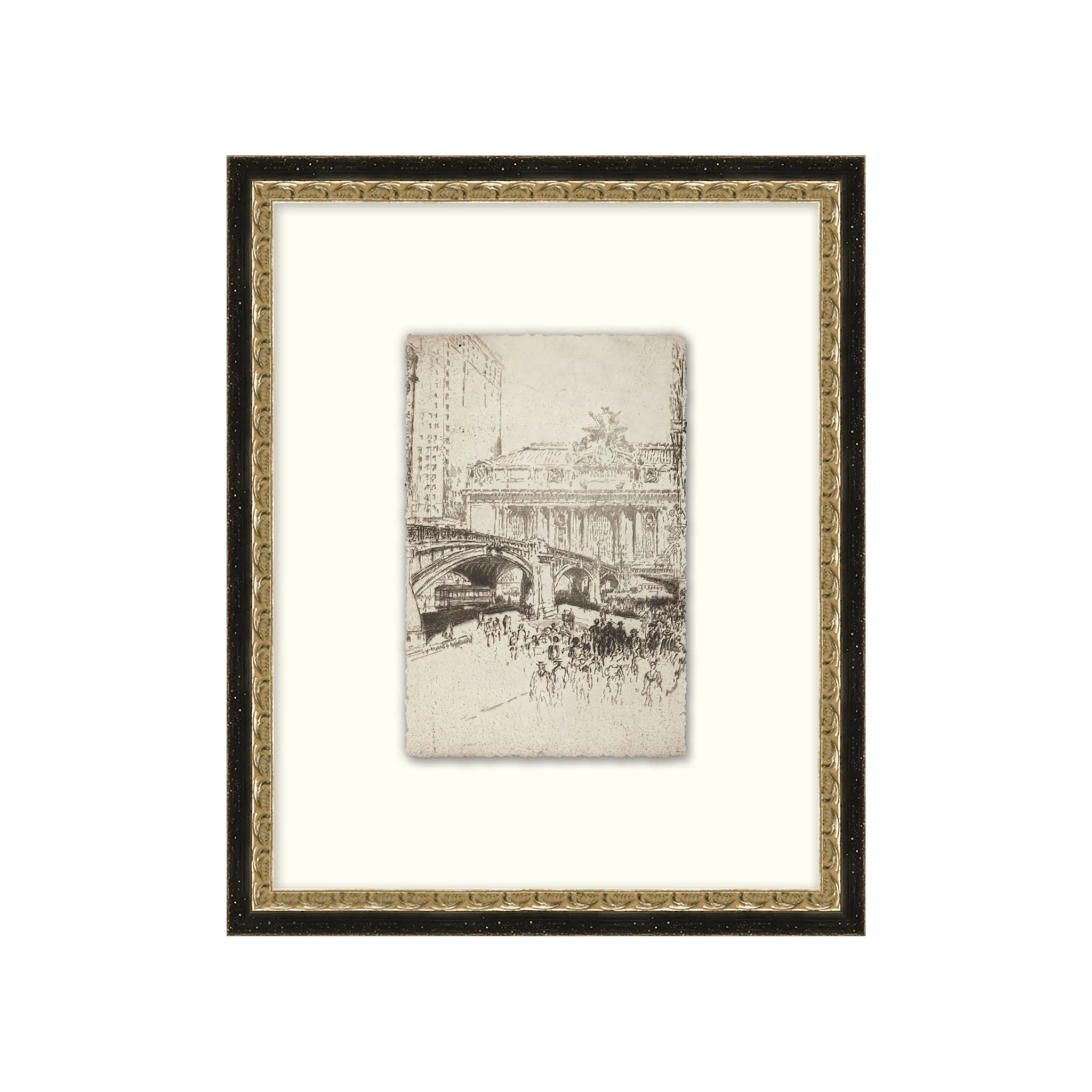 "Sketched in History 11" Framed Art Print