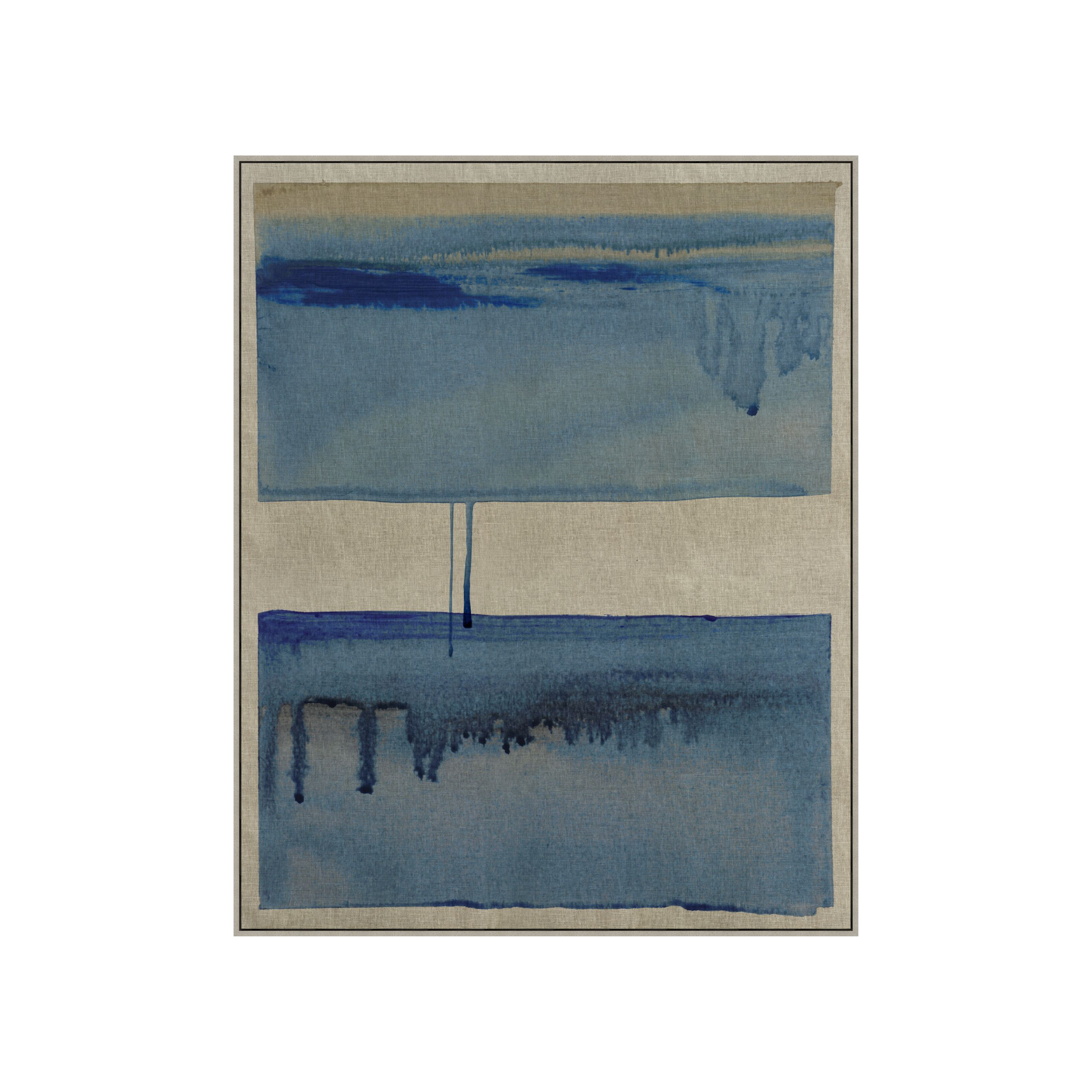 "Teal Horizons" Framed Art Print