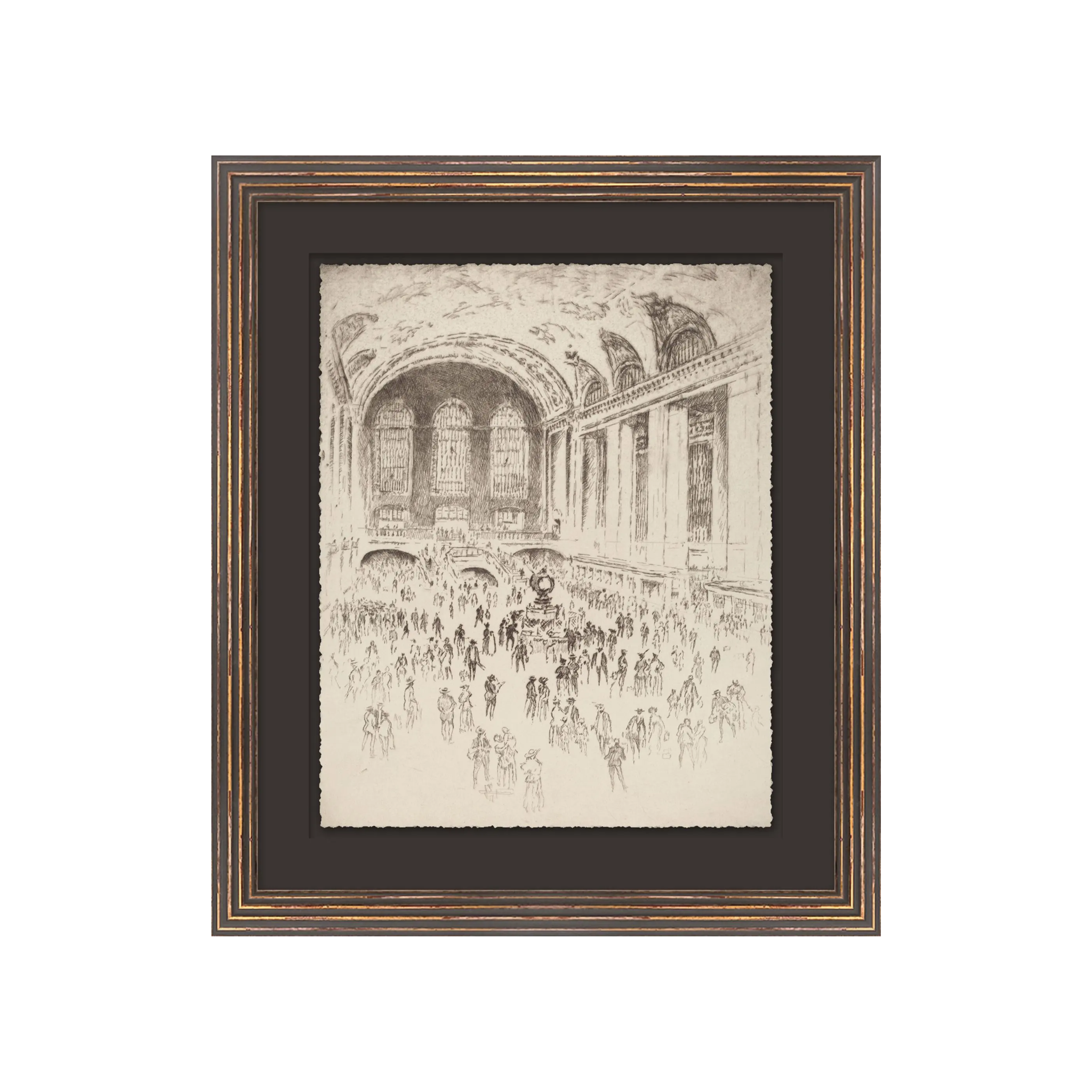 "Sketched in History 7" Framed Art Print