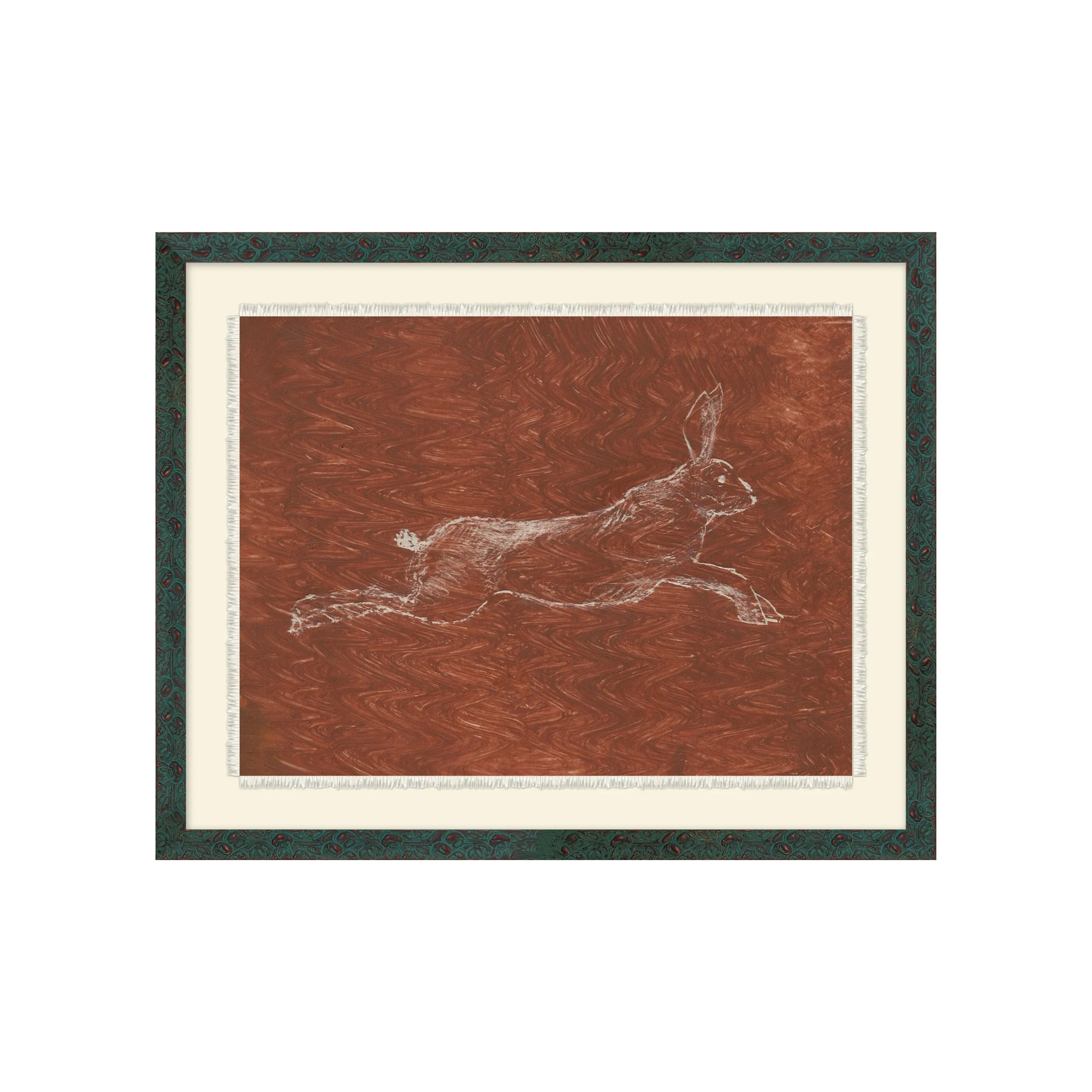 "Etched Hare" Framed Art Print